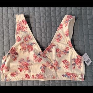 Gap Maternity Nursing Lounge Bralette, floral, L, NWT